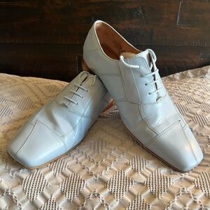 Giorgio Brutini Light Blue Oxford Dress Shoes